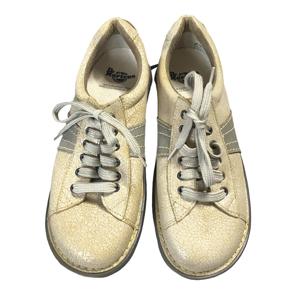Vintage Dr. Martens Airwair Chunky leather Oxford Bowling Shoes Crackle Leather
